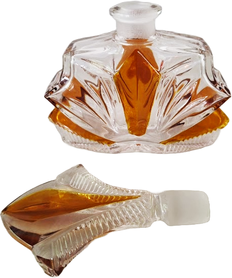 Art déco style perfume bottle in Bleikristall