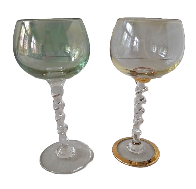 6 Antique crystal glasses from Hartzviller