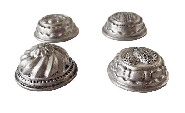 4 antique moulds for chocolate