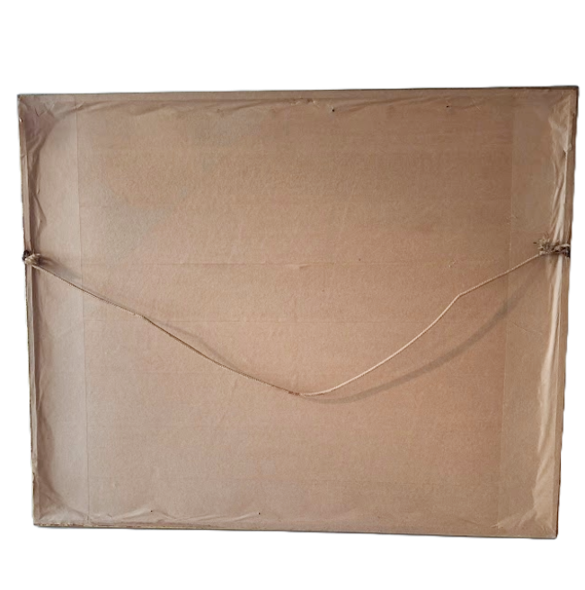 Watercolor painting by Nand Depondt from 1962, depicting Bruges in Belgium