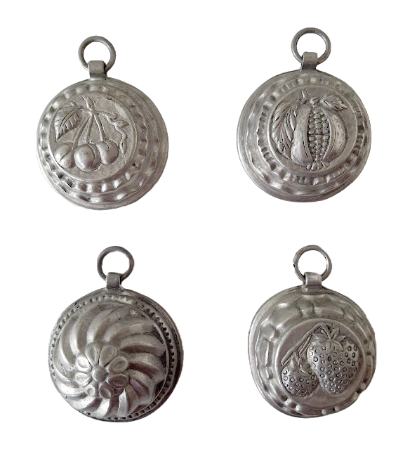 4 antique moulds for chocolate