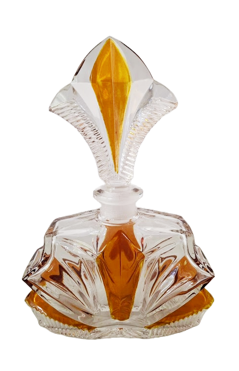 Art déco style perfume bottle in Bleikristall