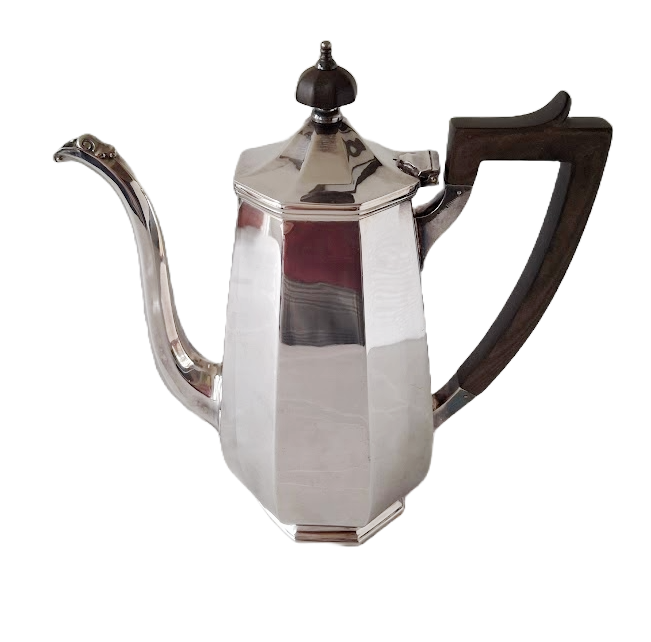 Antique silverplated coffe pot by James Dixon & Sons