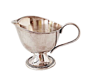 Silverplated milk and sugar set, vintage