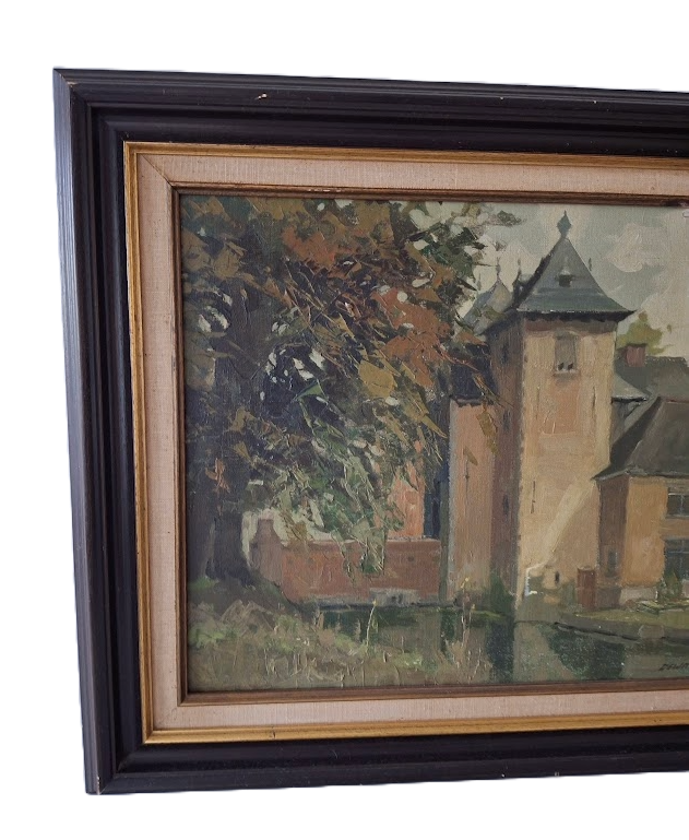 Oil painting by Raymond De Waegenaere from the 1950's