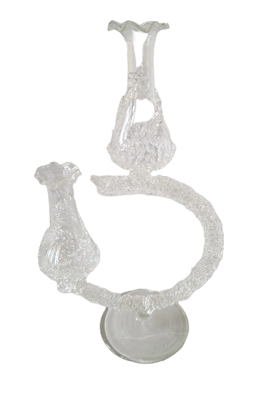 Venetian glass candlestick from the 1950s