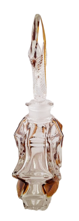 Art déco style perfume bottle in Bleikristall