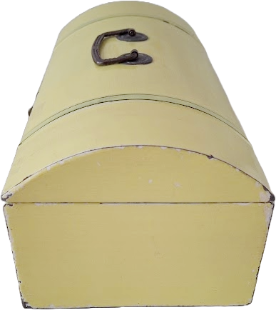 Small antique food storage tin